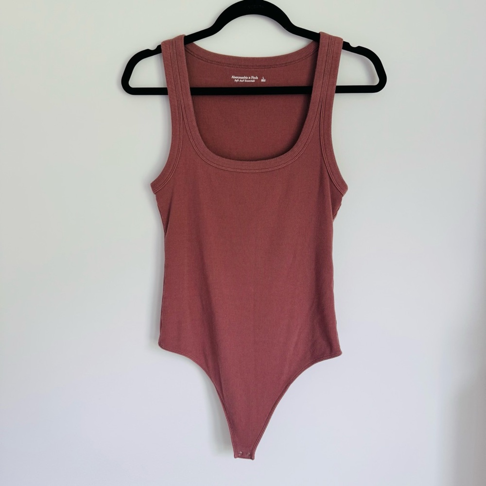 Abercrombie & Fitch Essential Ribbed Tank Bodysuit